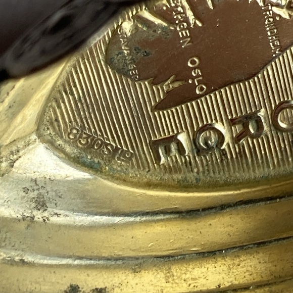 Theodor Olsen Norwegian Sterling Silver Viking Salt Cellar Dragon Boat - Picture 8 of 14